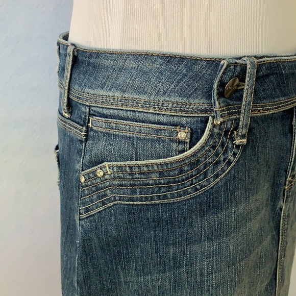 NOIR Denim Bling Mini Skirt - Picture 5 of 12